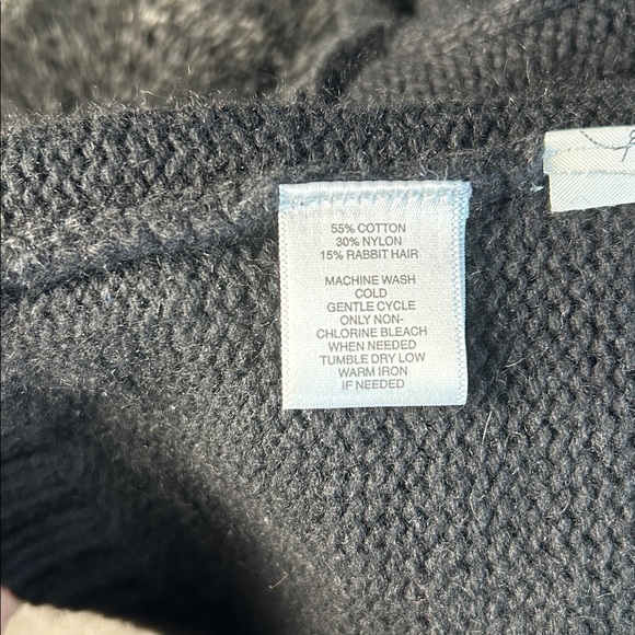 LOFT Black round neck sweater sz S - Picture 7 of 7